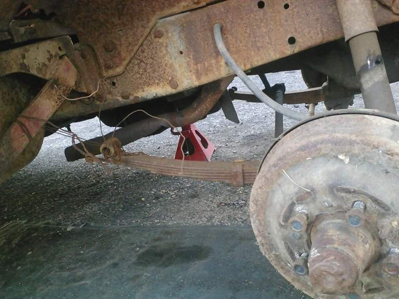 FYI: Baling wire is not a structurally sound suspension component.